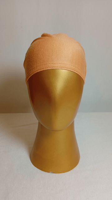 Plain Tie Back Cap  - Peach
